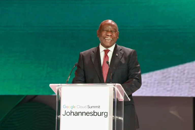 Ramaphosa Urges Africa to Accelerate AI Adoption at First Google Cloud Summit on the Continent Cyril Ramaphosa Google