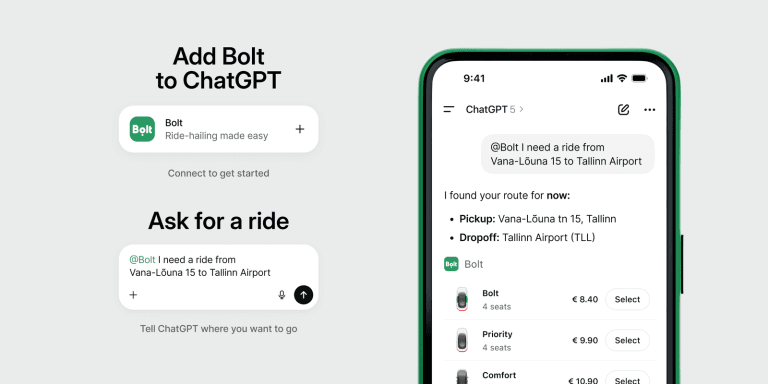 South African users can now request a Bolt ride through ChatGPT by installing the Bolt ChatGPT plugin, available wherever Bolt operates. image(1)